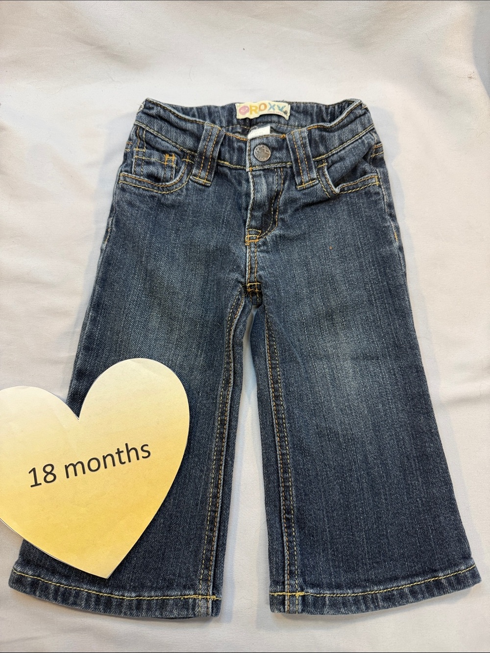 Roxy Girls Dark Blue Denim Jeans